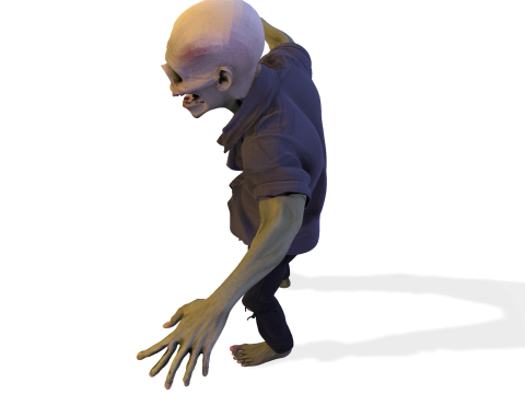 Зомбі Уокер 3D Printable Figurine 3D друкована модель 3D Принт Модель