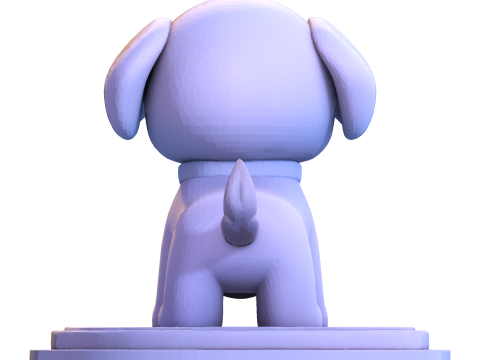 Entzückender Low-Poly-Welpe – bereit zum Drucken 3D Druckmodell