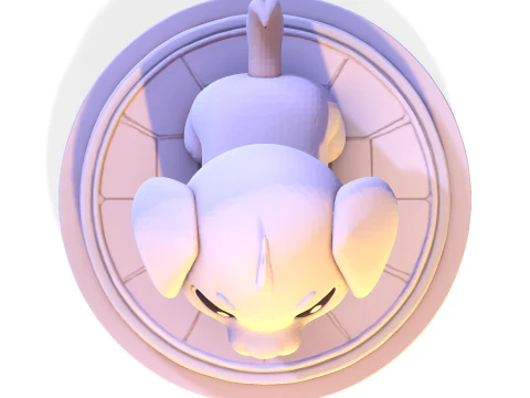 Adorable Low Poly Puppy - Ready for Print 3D Print Model