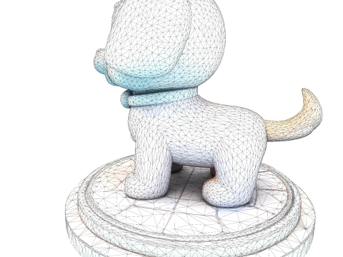 Entzückender Low-Poly-Welpe – bereit zum Drucken 3D Druckmodell