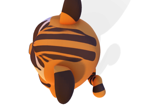 Adorable petit tigre Low Poly - Prêt à imprimer Modèles 3D en vedette