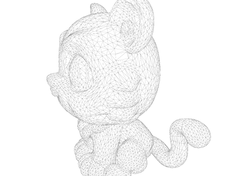 Adorable petit tigre Low Poly - Prêt à imprimer Modèles 3D en vedette