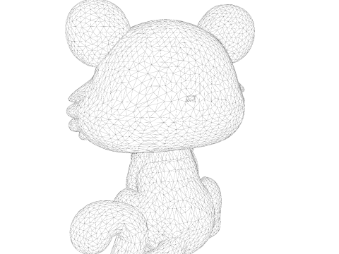 Adorable petit tigre Low Poly - Prêt à imprimer Modèles 3D en vedette