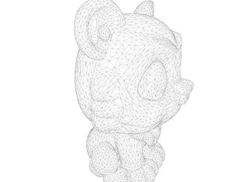 Adorable petit tigre Low Poly - Prêt à imprimer Modèles 3D en vedette