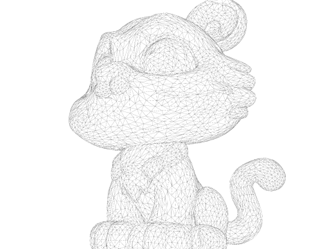 Adorable petit tigre Low Poly - Prêt à imprimer Modèles 3D en vedette