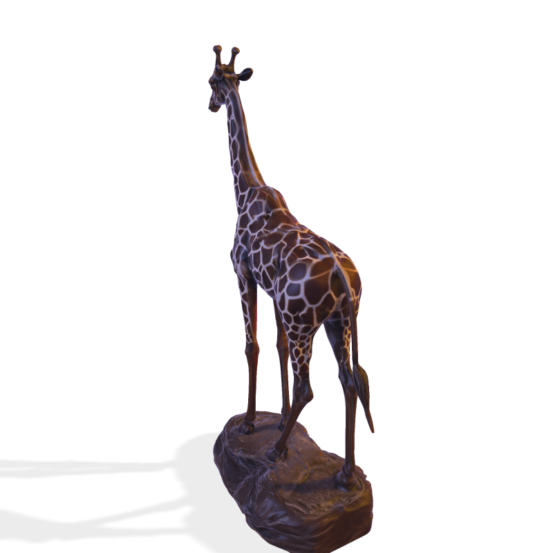 Majestic Giraffe Sculpture - High-Detail Print-Ready Statue 3D Print Model .c4d .max .obj .3ds .fbx .stl .blend 