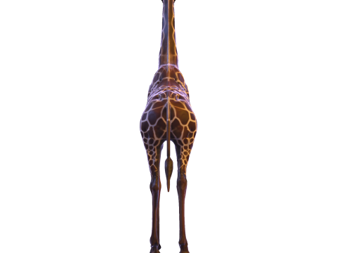 Majestic Giraffe Sculpture - High-Detail Print-Ready Statue 3D Print Model