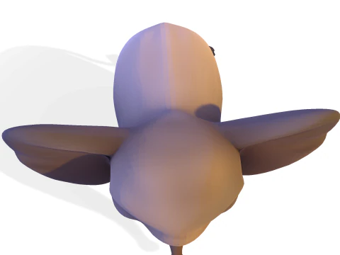 Low Poly Stylized Elephant - Optimized for Print Rigging Games 3D Print Model