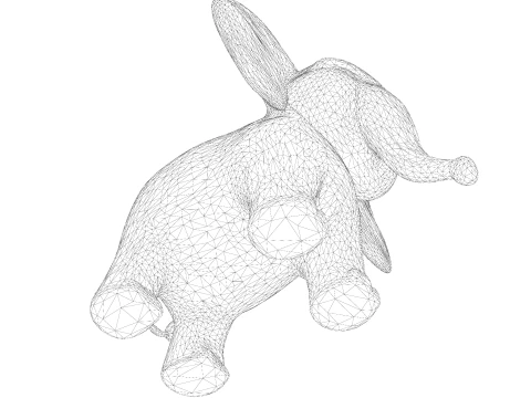 Low Poly Stylized Elephant - Optimized for Print Rigging Games 3D Print Model