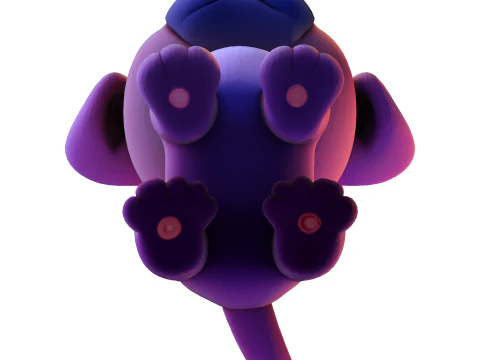 Adorable Puppy Dog Statue - Low Poly for Print 3D Print Model