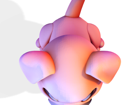 Adorable estatua de cachorro - Low Poly para imprimir Modelo de impresión 3D