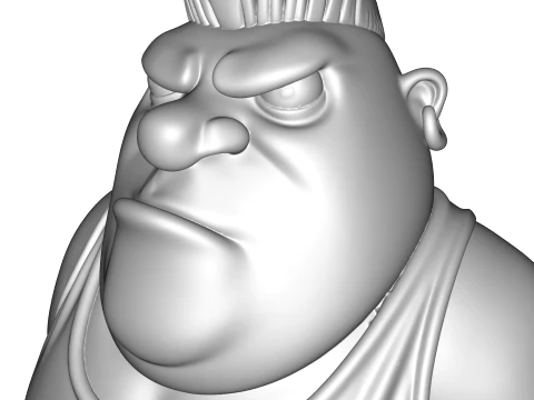 Bullet Stylized 3D Character Model MR Been Series HighDetail Figurine 3D Print Model