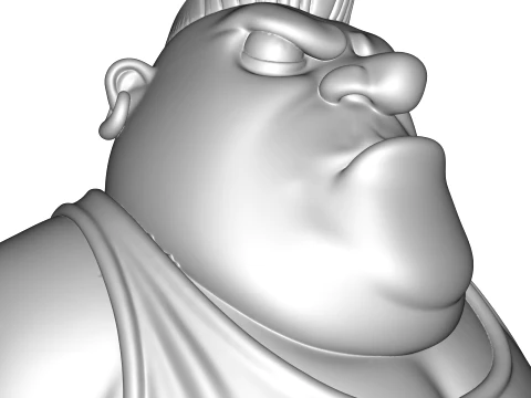 Bullet Stylized 3D Character Model MR Been Series HighDetail Figurine 3D Print Model