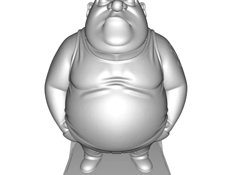 Bullet Stylized 3D Character Model MR Been Series HighDetail Figurine 3D Print Model