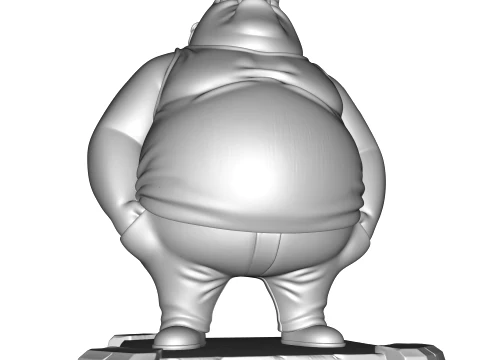 Bullet Stylized 3D Character Model MR Been Series HighDetail Figurine 3D Print Model