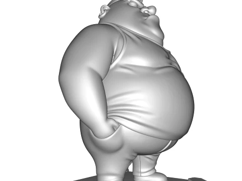 Bullet Stylized 3D Character Model MR Been Series HighDetail Figurine 3D Print Model