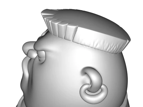 Bullet Stylized 3D Character Model MR Been Series HighDetail Figurine 3D Print Model