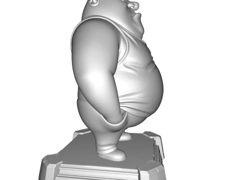 Bullet Stylized 3D Character Model MR Been Series HighDetail Figurine 3D Print Model