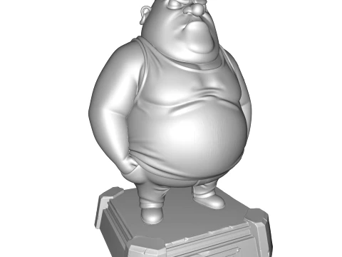 Bullet Stylized 3D Character Model MR Been Series HighDetail Figurine 3D Print Model