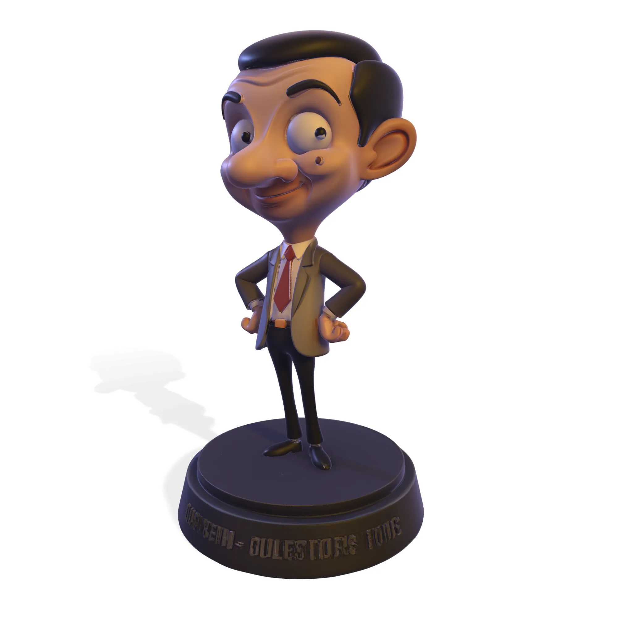 Mr Bean Stylized PBR 3D Collectible Figure 3D Print Model .c4d .max .obj .3ds .fbx .stl .blend 