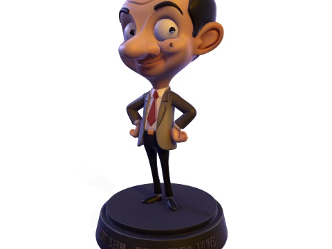 Mr Bean Stylized PBR 3D Collectible Figure 3D Print Model