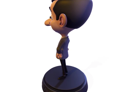 Mr Bean Stylized PBR 3D Collectible Figure 3D Print Model