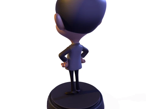 Mr Bean Stylized PBR 3D Collectible Figure 3D Print Model