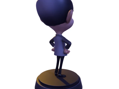 Mr Bean Stylized PBR 3D Collectible Figure 3D Print Model