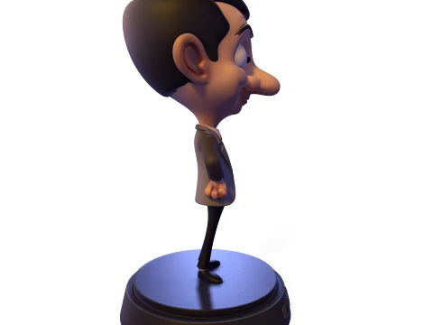 Mr Bean Stylized PBR 3D Collectible Figure 3D Print Model