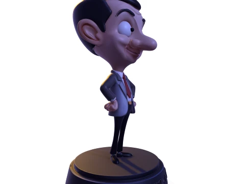 Mr Bean Stylized PBR 3D Collectible Figure 3D Print Model