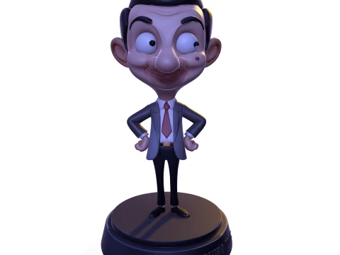 Mr Bean Stylized PBR 3D Collectible Figure 3D Print Model