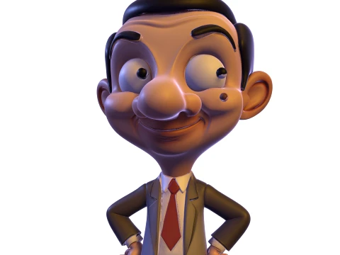 Mr Bean Stylized PBR 3D Collectible Figure 3D Print Model