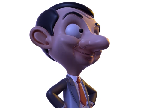 Mr Bean Stylized PBR 3D Collectible Figure 3D Print Model
