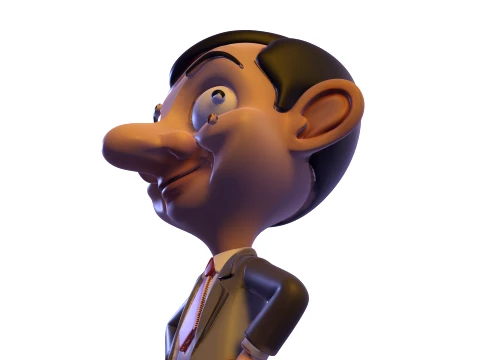 Mr Bean Stylized PBR 3D Collectible Figure 3D Print Model