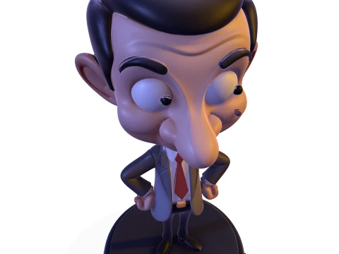 Mr Bean Stylized PBR 3D Collectible Figure 3D Print Model