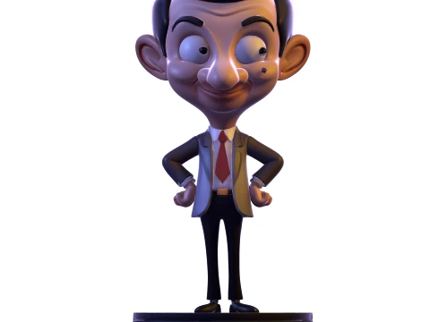 Mr Bean Stylized PBR 3D Collectible Figure 3D Print Model