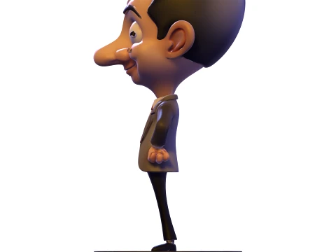 Mr Bean Stylized PBR 3D Collectible Figure 3D Print Model