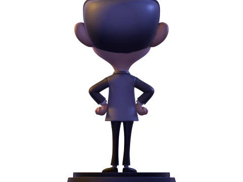 Mr Bean Stylized PBR 3D Collectible Figure 3D Print Model