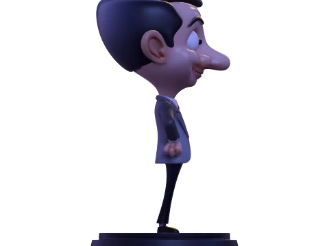 Mr Bean Stylized PBR 3D Collectible Figure 3D Print Model