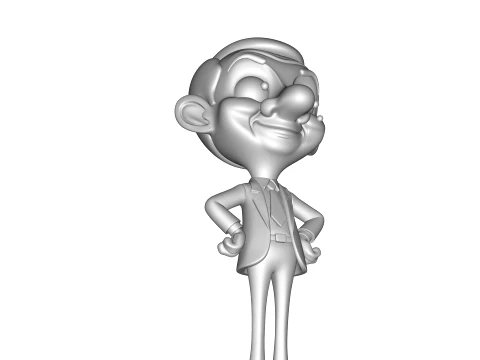 Mr Bean Stylized PBR 3D Collectible Figure 3D Print Model