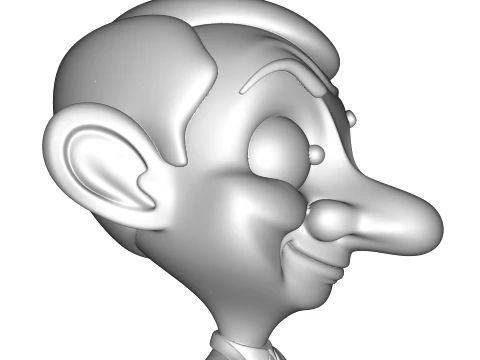 Mr Bean Stylized PBR 3D Collectible Figure 3D Print Model