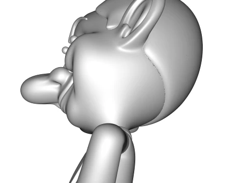 Mr Bean Stylized PBR 3D Collectible Figure 3D Print Model