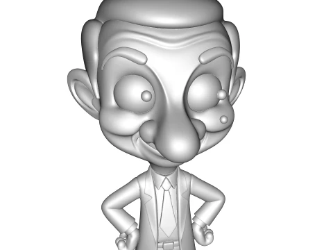 Mr Bean Stylized PBR 3D Collectible Figure 3D Print Model