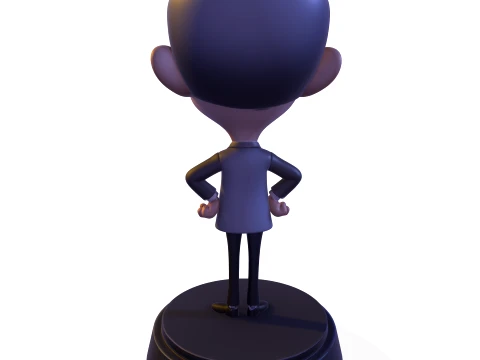 Mr Bean Stylized PBR 3D Collectible Figure 3D Print Model