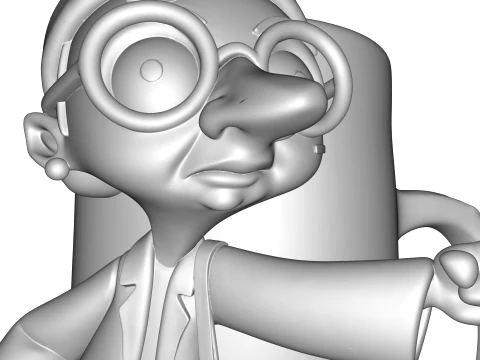 Stylized Character Mug 3D Figurine Surreal Sculpture Collectible Model 3D Print Model