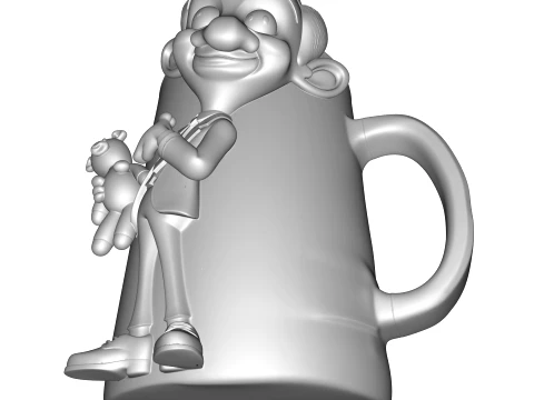 Realistic MJ King of Pop King Statue 3D Print Model