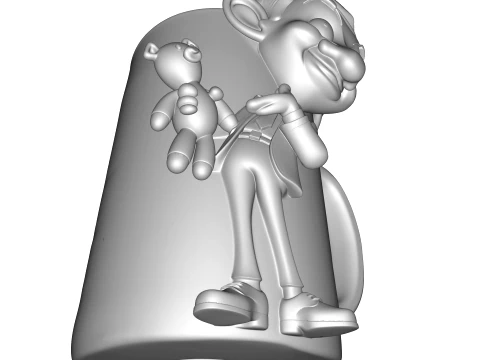 Realistic MJ King of Pop King Statue 3D Print Model
