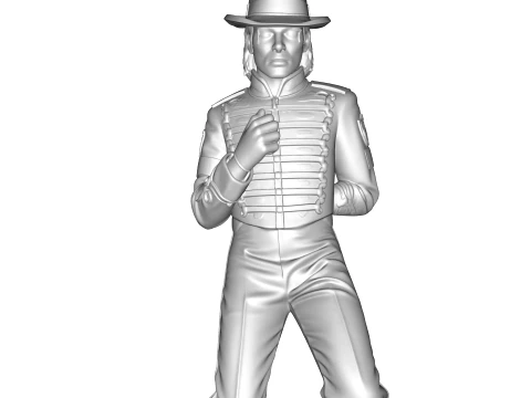 Michael Jackson Retro 1980s Pop Icon Statue 3D Print Model