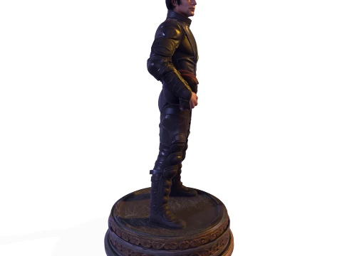MJ PBR Pop King Sci-Fi Soldier Statue 3D Print Model