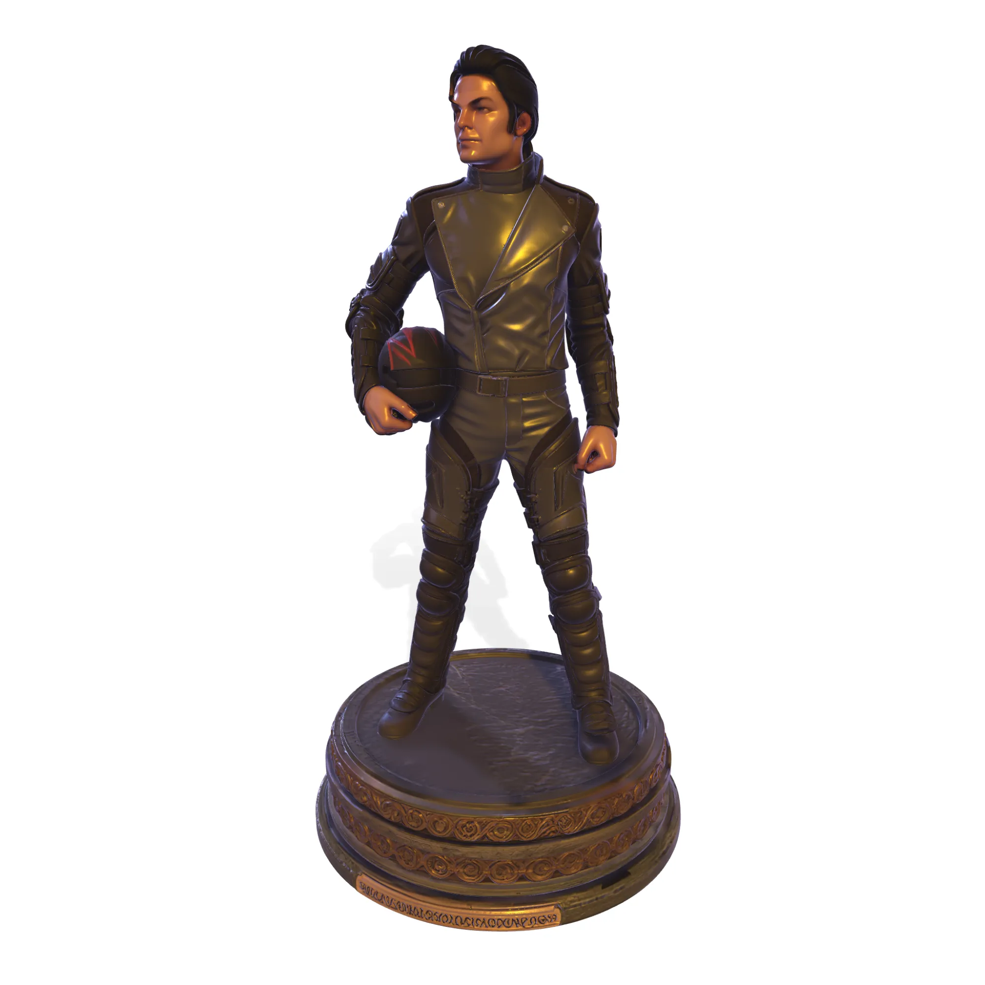 Michael Jackson Pop King Sci-Fi Soldier Statue 3D Print Model .c4d .max .obj .3ds .fbx .stl .blend